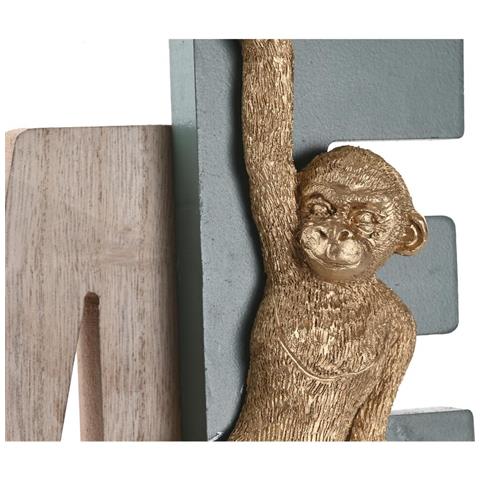 Decorazione Da Parete Dkd Home Decor 42 X 5 X 22 Cm Verde Giallo Tropicale - Foto 2