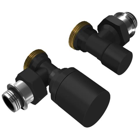 Kit Detentore Valvola Termostatizzabile Con Attacco Da 1/2 Termoarredi *** Finitura- : Nero - Foto 1