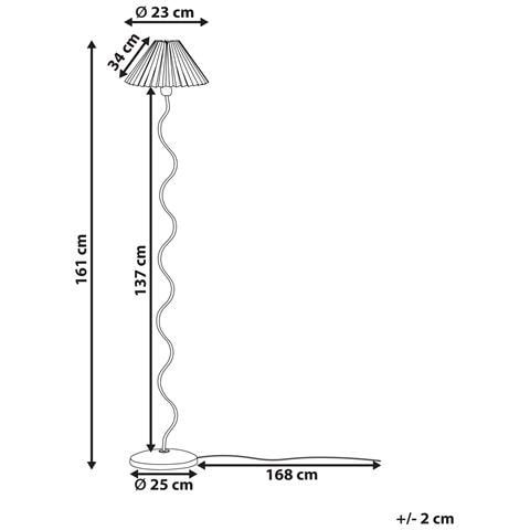 Lampada Da Pavimento Jikawo Metallo Rosa - Foto 2