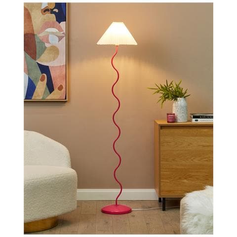 Lampada Da Pavimento Jikawo Metallo Rosa - Foto 1