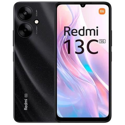 Redmi 13C 5G 128GB 4GB Ram Dual Sim Display 6.74" HD+ Slot Micro SD Fotocamera 50 Mpx Android Starlight Black Tim - Foto 1