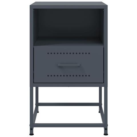Comodini 2 Pz Antracite 36x39x60,5 Cm In Acciaio - Foto 10