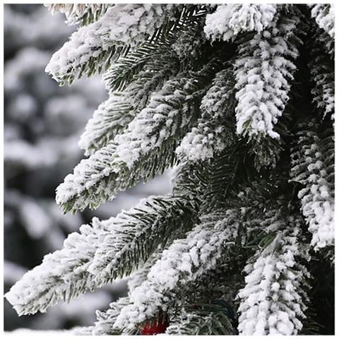 Albero Di Natale Pino Verde Artificiale Innevato Piccolo 40 Cm Con Neve Bacche - Foto 4