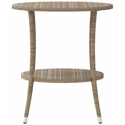 Sedie da Giardino Reclinabili 2pz con Tavolino Polyrattan Beige - Foto 10