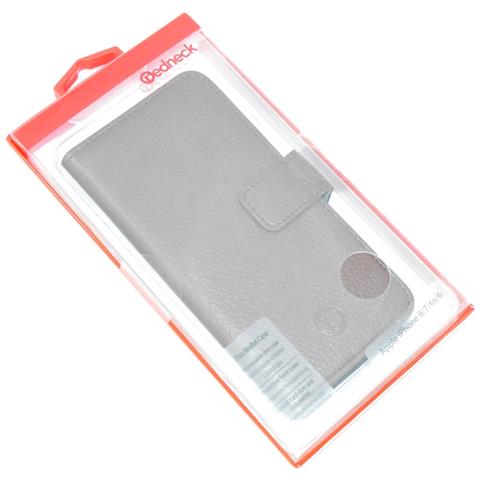 Duo Custodia Originale Flip Folio Book Case Per Apple Iphone 6, 6s, 7, 8, Se 2020 Brown - Foto 5