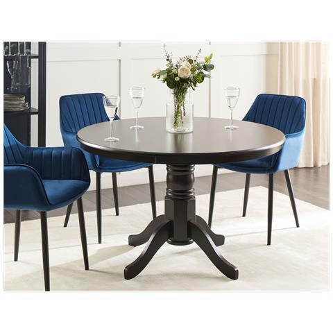 Tavolo Da Pranzo Akron Nero 120 Cm 120 Cm - Foto 1