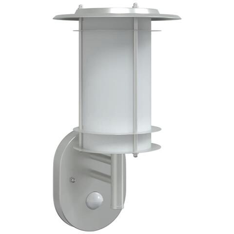 Applique per Esterno con Sensore Argento in Acciaio Inox - Foto 1