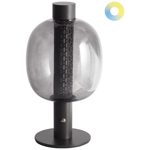 Lampada Da Tavolo Senza Fili A Led Pulangi Con Dimmer Metallo Nero - Foto 2