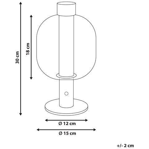 Lampada Da Tavolo Senza Fili A Led Pulangi Con Dimmer Metallo Nero - Foto 3