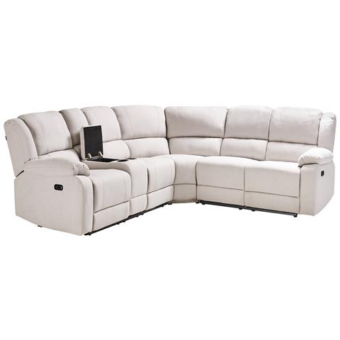 5 Posti Rokke Tessuto Beige Chiaro Con Porta Usb Lato Sinistro - Foto 5