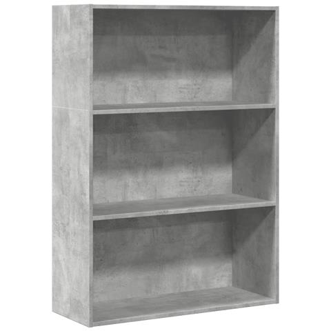 Libreria Grigio Cemento 80x30x114 Cm In Legno Multistrato - Foto 2