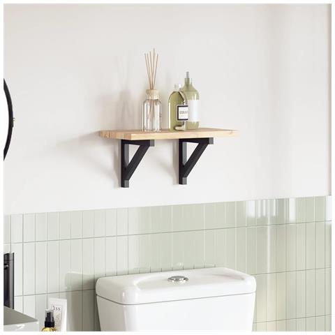 Piano Tavolo 40x20x2 Cm Rettangolare Legno Massello Di Acacia - Foto 1