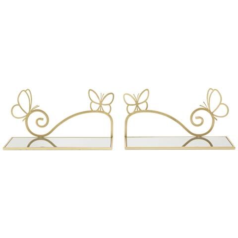 Mensola Mf225 - Oro - Metallo - 41,5x18x21 Cm - Foto 2