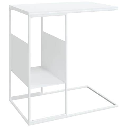 Lusso Casadino -  Tavolino Bianco 55x36x59,5 Cm Legno Multistrato - Foto 1
