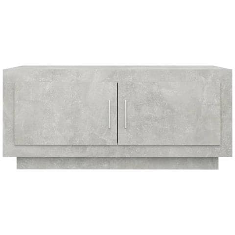 Tavolino Salotto Grigio Cemento 102x50x45 Cm Legno Multistrato - Foto 2