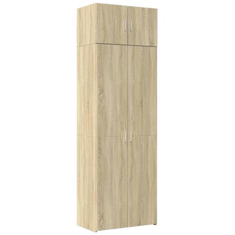Lusso Casadino -  Armadietto Rovere Sonoma 70x42,5x225 Cm In Legno Multistrato - Foto 1