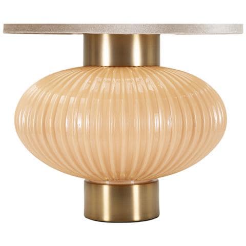 Lampada Da Tavolo Mf730 - Bianco - Vetro - 49x33x33 Cm - Foto 2