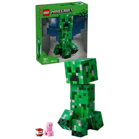 Minecraft 21276 Creeper Giocattolo, Action Figure Snodabile con Scomparto Segreto, Giochi Bambini 10+ Fan dei Videogiochi - Foto 2