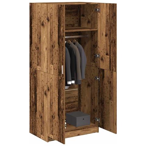 Armadio Legno Antico 80x52x180 cm in Truciolato - Foto 2