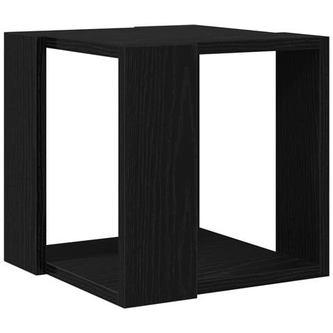 Tavolino da caffè Rovere nero MDF 32 x 32 x 30 cm Semplice - Foto 1