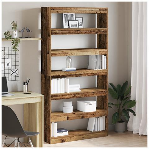 Libreria Legno invecchiato Legno ingegnerizzato 100 x 30 x 198 cm - Foto 2