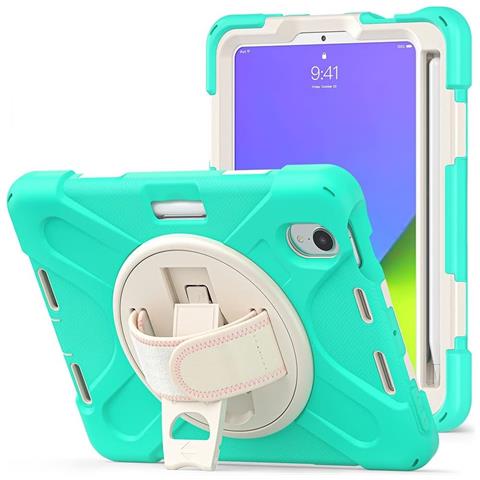 Custodia Per Ipad Mini 6 8.3"" Con Supporto E Tracolla Menta - Foto 2