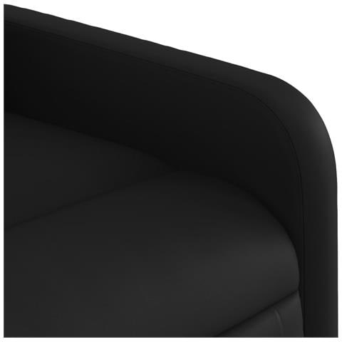 Poltrona reclinabile massaggiante in similpelle nera - Foto 9