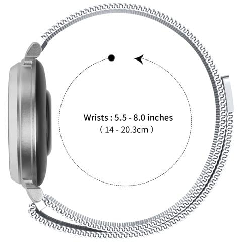 Cinturino In Acciaio Inossidabile Milanese Compatibile Con Garmin Lily 2 - Vari Colori Silver - Foto 2
