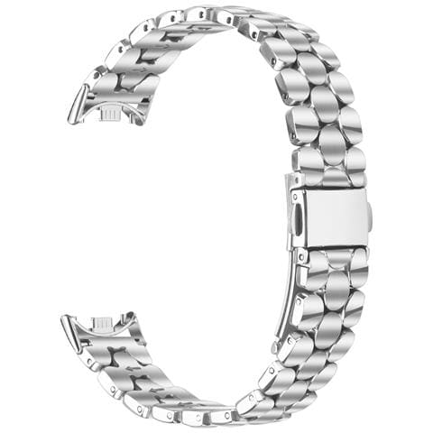Elegante Cinturino In Acciaio Inossidabile Con Perle Compatibile Con Xiaomi Band 8/9/10 - Cinturino Di Ricambio Alla Moda Silver - Foto 1