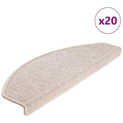 Tappetini per scale 20 pz 65x24x4 cm tortora semicircolari grandi - Foto 1