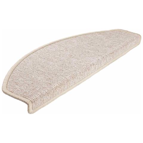 Tappetini per scale 20 pz 65x24x4 cm tortora semicircolari grandi - Foto 2