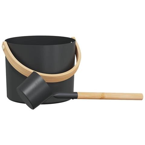 Set di Accessori per Sauna 2 pcs Nero - Foto 1