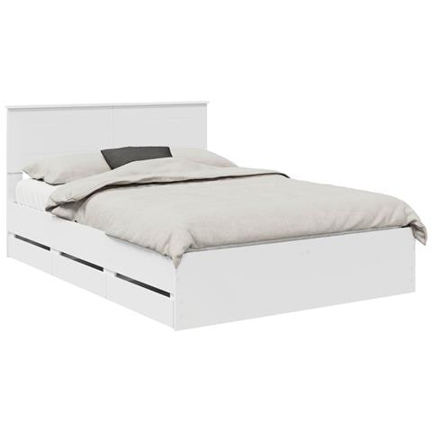 Struttura del letto Bianco 160 x 200 cm Legno Ingegnerizzato - Foto 1