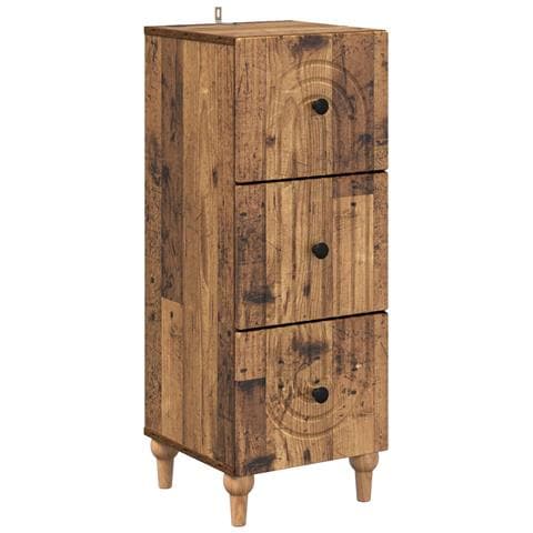 Mobile con Cassetti Legno antico 33 x 34,5 x 90 cm - Foto 1