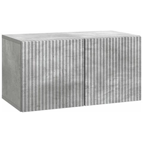 Mobile Porta TV da Muro Grigio Cemento 59,5 x 31 x 30 cm - Foto 1