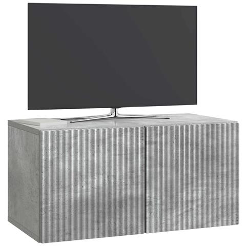 Mobile Porta TV da Muro Grigio Cemento 59,5 x 31 x 30 cm - Foto 2