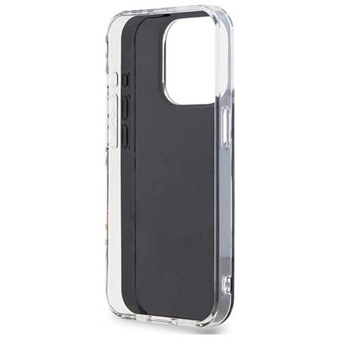 Dkny Iml Custodia A Righe E Tinta Unita Per Iphone 15 Pro Max - Nera - Foto 1