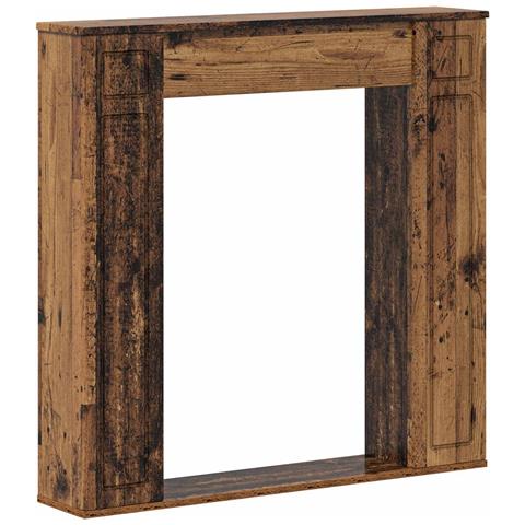 Cornice per camino Legno antico 100 x 20 x 100 cm - Foto 1