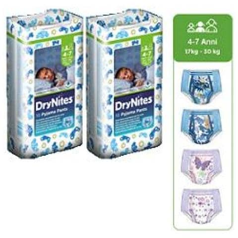 Drynites Pyjama Pants Bambino 4-7 Anni 10 Mutandine Assorbenti - Foto 1