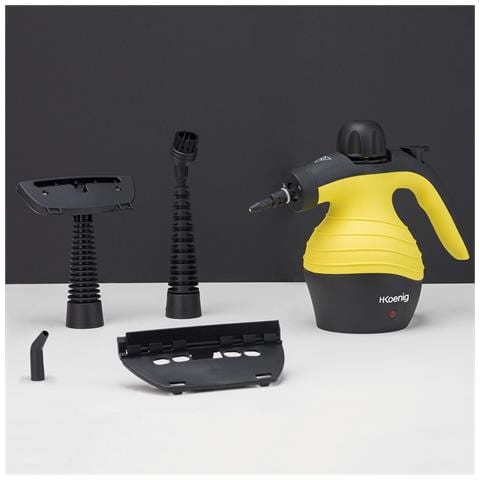 Pulitore a vapore a mano NV60, 4,2 bar, capacità 250 ml, portatile, compatto, ergonomico, potente 1000W, 6 accessori multiuso - Foto 2