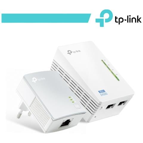 Starter Kit Powerline AV600 Wireless N 300Mbps con 2 porte Ethernet - Foto 1