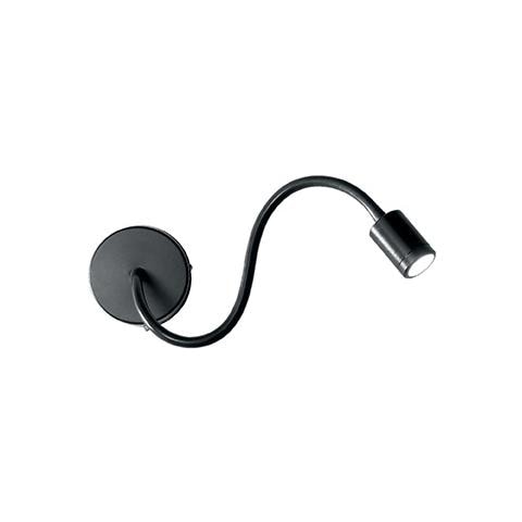 Lampada Da Parete Focus Ap1 Nero Max 1 X 3w Led - 240v - Foto 2
