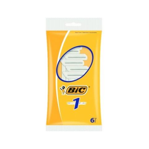 6 Bic Rasoi Mono Lama Per Pelli Normali Da Uomo Barba Usa E Getta Monouso - Foto 2