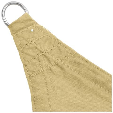Parasole a Vela in Oxford Rettangolare 4x6 m Beige - Foto 2