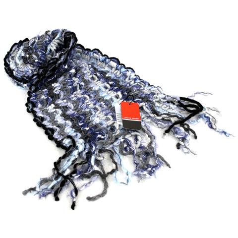 Sciarpa Donna A Maglia Crs101 Blu Grigio - Foto 3