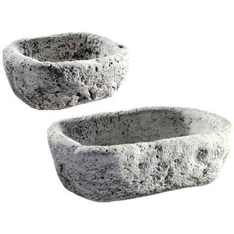 Fioriera Vaso Mortaio Decorgarden Pietra Antica Cm. 60x37xh20 Art. 531689. - Foto 2