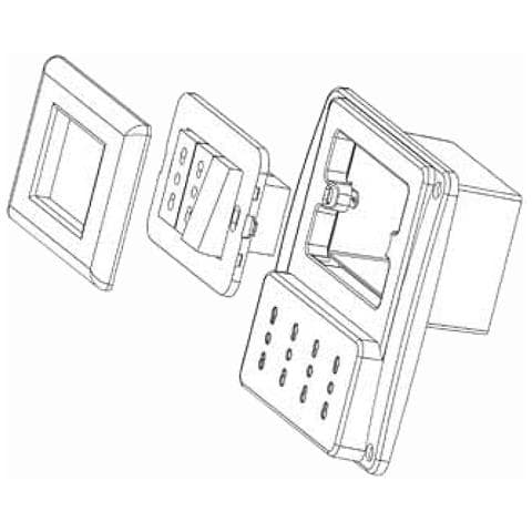 Multipresa Da Parete Emilia Smart 3 Posti Schuko Nera Rs94133   - Foto 2