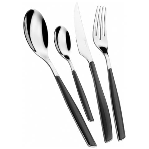 Servizio Posate 31p Servizio Posate ""glamour"" Nero - Foto 1