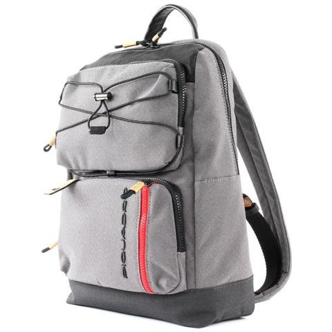 PIQUADRO - Zaino Blame Zainetto Piccolo In Pelle E Tessuto Grigio Ca4862bl  / gr - ePRICE