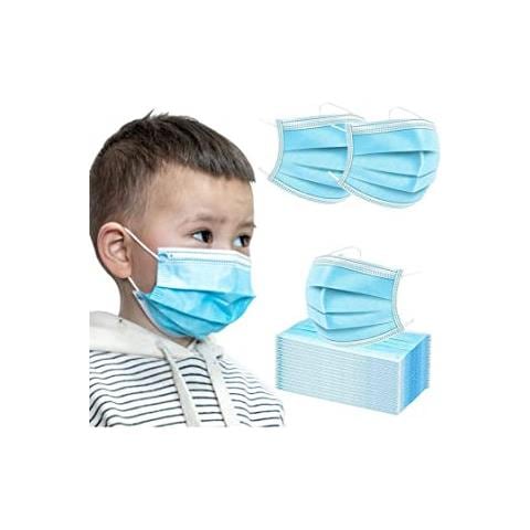 100 X mascherine monouso 3 Strati Per Bambini 4/12 Anni Ideali Per La Prevenzione Al Coronavirus, E Batteri, alta Protezione 95% - Foto 5
